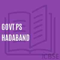 Govt Ps Hadaband Primary School Logo