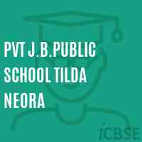 Pvt J.B.Public School Tilda Neora Logo