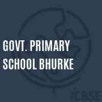Govt. Primary School Bhurke Logo