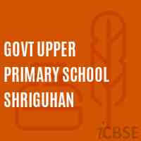 Govt Upper Primary School Shriguhan Logo