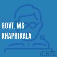 Govt. Ms Khaprikala Middle School Logo