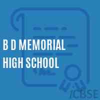 B D Memorial High School Logo