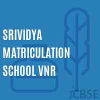 Srividya Matriculation School Vnr Logo