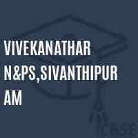 Vivekanathar N&ps,Sivanthipuram Primary School Logo