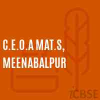 C.E.O.A Mat.S, Meenabalpur Secondary School Logo