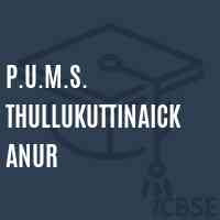 P.U.M.S. Thullukuttinaickanur Middle School Logo