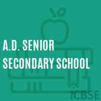 A.D. Senior Secondary School Logo
