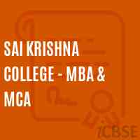 Sai Krishna College - Mba & Mca Logo