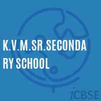 K.V.M.Sr.Secondary School Logo