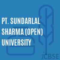 Pt. Sundarlal Sharma (Open) University Logo