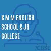 K M M English School & Jr College Logo