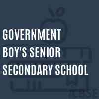 Government Boy'S Senior Secondary School Logo
