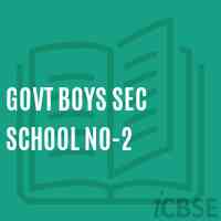 Govt Boys Sec School No-2 Logo