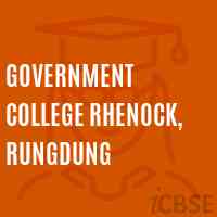 Government College Rhenock, Rungdung Logo
