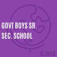 Govt Boys Sr. Sec. School Logo