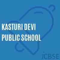 Kasturi Devi Public School Logo