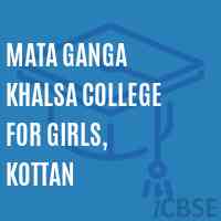 Mata Ganga Khalsa College for Girls, Kottan Logo
