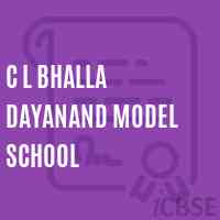 C L Bhalla Dayanand Model School Logo