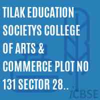 Tilak Education Societys College of Arts & Commerce Plot No 131 Sector 28 Vashi Navi Mumbai 400 705 Logo