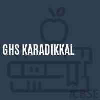 Ghs Karadikkal Secondary School Logo