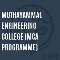 Muthayammal Engineering College (Mca Programme) Logo