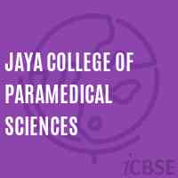 Jaya College of Paramedical Sciences Logo