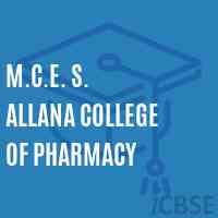 M.C.E. S. Allana College of Pharmacy Logo