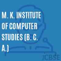 M. K. Institute of Computer Studies (B. C. A.) Logo