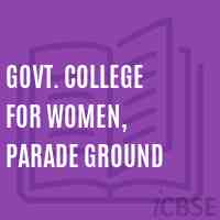 Govt. College for Women, Parade Ground Logo