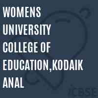 Womens University College of Education,Kodaikanal Logo
