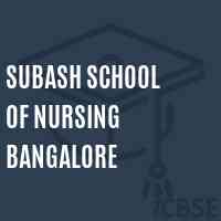 Subash School of Nursing Bangalore Logo