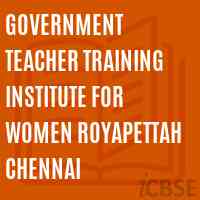 Government Teacher Training Institute For Women Royapettah Chennai Logo