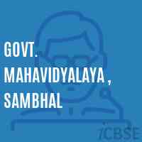 Govt. Mahavidyalaya , Sambhal College Logo