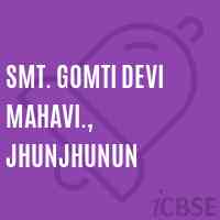 Smt. Gomti Devi Mahavi., Jhunjhunun College Logo