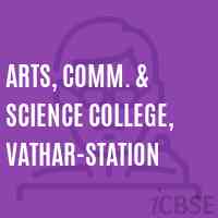 Arts, Comm. & Science College, VATHAR-STATION Logo