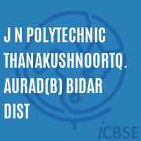 J N Polytechnic Thanakushnoortq.Aurad(B) Bidar Dist College Logo