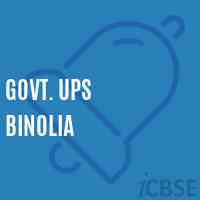 Govt. Ups Binolia Middle School Logo