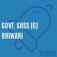 Govt. Shss (G) Bhiwari High School Logo