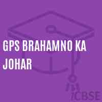Gps Brahamno Ka Johar Primary School Logo