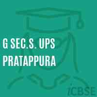 G Sec.S. Ups Pratappura Secondary School Logo