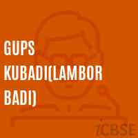 Gups Kubadi(Lambor Badi) Middle School Logo