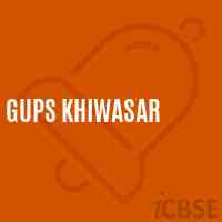 Gups Khiwasar Middle School Logo