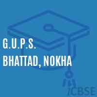 G.U.P.S. Bhattad, Nokha Middle School Logo
