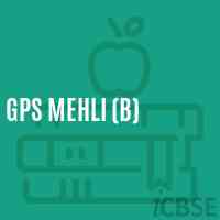 Gps Mehli (B) Primary School Logo