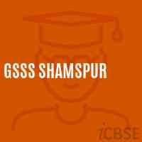 Gsss Shamspur High School Logo