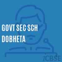 Govt Sec Sch Dobheta Secondary School Logo