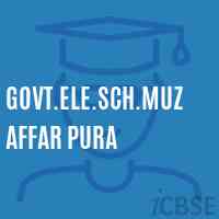 Govt.Ele.Sch.Muzaffar Pura Primary School Logo