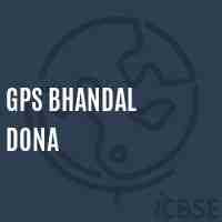 Gps Bhandal Dona Primary School Logo