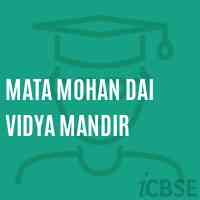 Mata Mohan Dai Vidya Mandir Senior Secondary School Logo