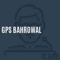 Gps Bahrowal Primary School Logo